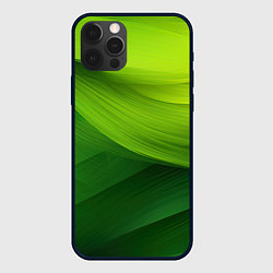 Чехол для iPhone 12 Pro Max Зеленая абстракция, цвет: 3D-черный