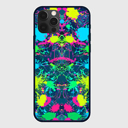 Чехол для iPhone 12 Pro Max Colorful blots - expressionism - vogue, цвет: 3D-черный
