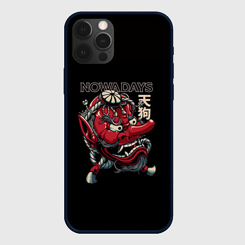 Чехол iPhone 12 Pro Max Демон японии / 3D-Черный – фото 1