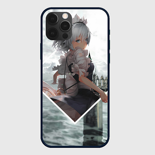 Чехол iPhone 12 Pro Max Touhou Project Sakuya Izayoi / 3D-Черный – фото 1