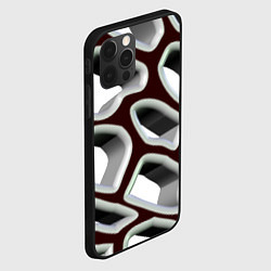 Чехол для iPhone 12 Pro Max Объемная сеть, цвет: 3D-черный — фото 2
