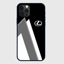 Чехол iPhone 12 Pro Max Лексус - спортивный серый