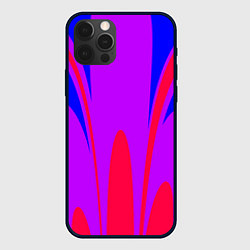 Чехол для iPhone 12 Pro Max Яркий цветной мотив, цвет: 3D-черный