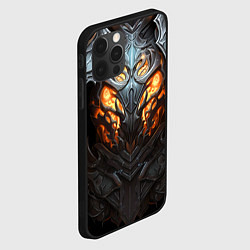 Чехол для iPhone 12 Pro Max Огненный доспех рыцаря Dark Souls, цвет: 3D-черный — фото 2