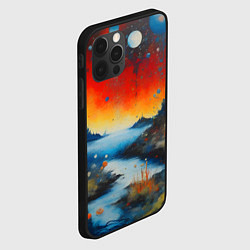 Чехол для iPhone 12 Pro Max Импрессионистская абстрактная живопись, цвет: 3D-черный — фото 2