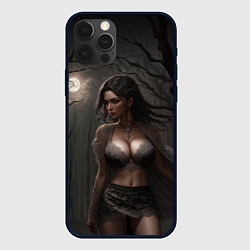 Чехол iPhone 12 Pro Max Девушка в белье под луной