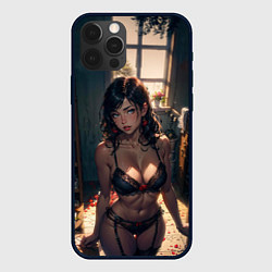 Чехол для iPhone 12 Pro Max Аниме девушка в нижнем белье, цвет: 3D-черный