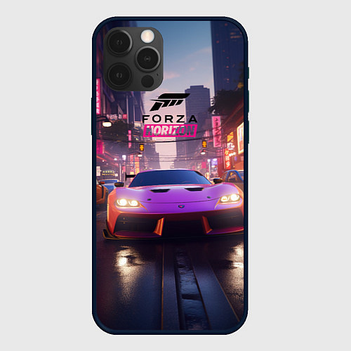 Чехол iPhone 12 Pro Max Forza Horizon street racing / 3D-Черный – фото 1