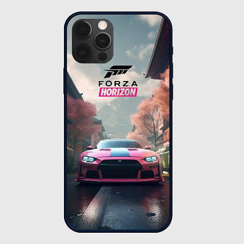 Чехол iPhone 12 Pro Max Forza horizon game / 3D-Черный – фото 1