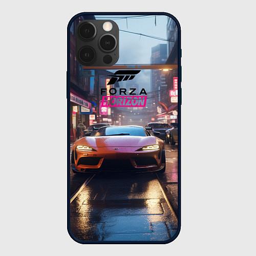 Чехол iPhone 12 Pro Max Forza Horizon game / 3D-Черный – фото 1