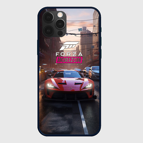 Чехол iPhone 12 Pro Max Forza Horizon street racing / 3D-Черный – фото 1