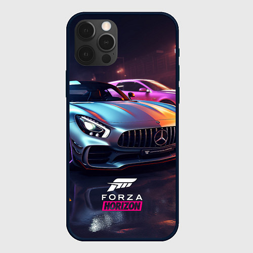 Чехол iPhone 12 Pro Max Forza Horizon street racing / 3D-Черный – фото 1