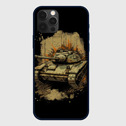 Чехол для iPhone 12 Pro Max Т54 русский танк, цвет: 3D-черный