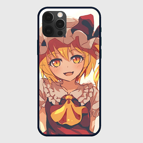 Чехол iPhone 12 Pro Max Touhou Project Flandre Scarlet Smile / 3D-Черный – фото 1