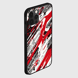 Чехол для iPhone 12 Pro Max Спонтанные брызги красные, цвет: 3D-черный — фото 2