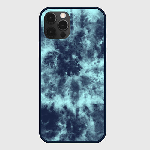 Чехол iPhone 12 Pro Max Tie-Dye дизайн / 3D-Черный – фото 1