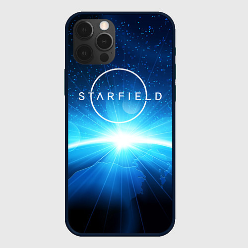 Чехол iPhone 12 Pro Max Logo Starfield space / 3D-Черный – фото 1