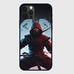 Чехол для iPhone 12 Pro Max Свирепый воин ниндзя, цвет: 3D-черный