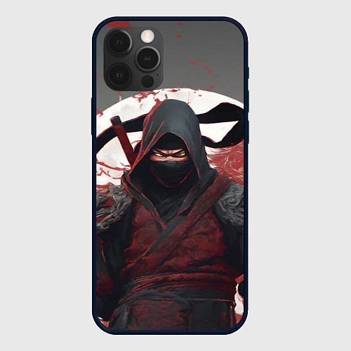 Чехол iPhone 12 Pro Max Слепой воин ниндзя / 3D-Черный – фото 1