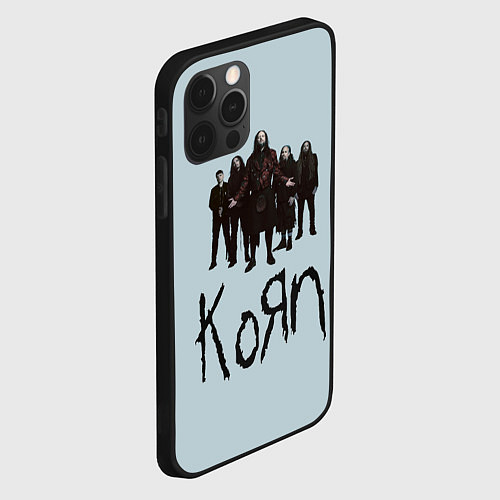 Чехол iPhone 12 Pro Max Korn band / 3D-Черный – фото 2