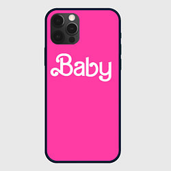 Чехол для iPhone 12 Pro Max Барби ребенок, цвет: 3D-черный