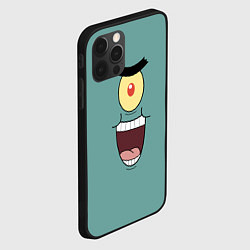Чехол для iPhone 12 Pro Max Планктон злодей, цвет: 3D-черный — фото 2