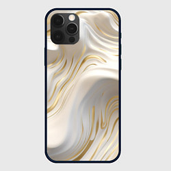 Чехол для iPhone 12 Pro Max Бежевая абстракция, цвет: 3D-черный