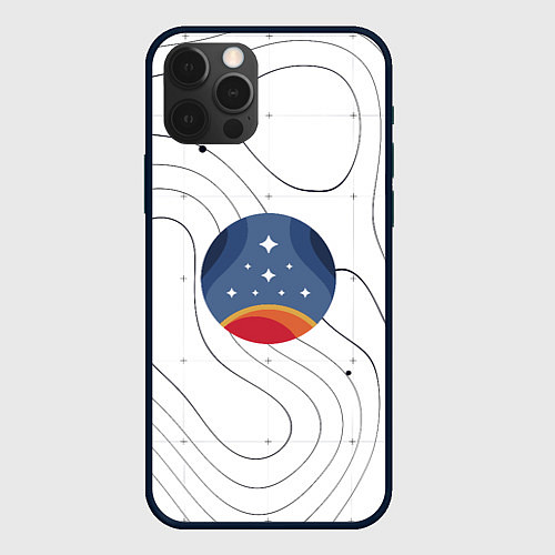 Чехол iPhone 12 Pro Max Эмблема созвездия / 3D-Черный – фото 1