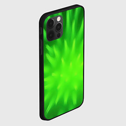 Чехол для iPhone 12 Pro Max Зеленый взрыв, цвет: 3D-черный — фото 2