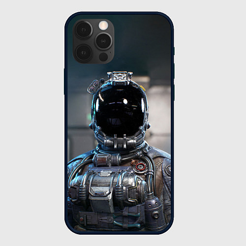 Чехол iPhone 12 Pro Max Starfield astronaut / 3D-Черный – фото 1