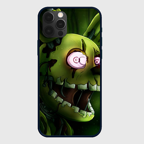 Чехол iPhone 12 Pro Max Спрингтрап в атаке / 3D-Черный – фото 1