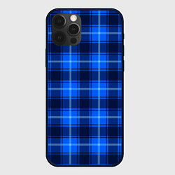 Чехол iPhone 12 Pro Max Шотландка синий