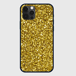 Чехол iPhone 12 Pro Max Золотая крошка