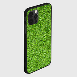 Чехол для iPhone 12 Pro Max Зелёный газон, цвет: 3D-черный — фото 2