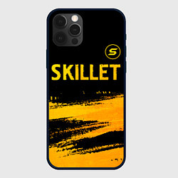 Чехол для iPhone 12 Pro Max Skillet - gold gradient: символ сверху, цвет: 3D-черный