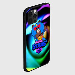 Чехол для iPhone 12 Pro Max Brawl stars neon teddy, цвет: 3D-черный — фото 2