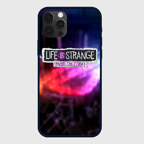 Чехол iPhone 12 Pro Max Life is strange night city / 3D-Черный – фото 1