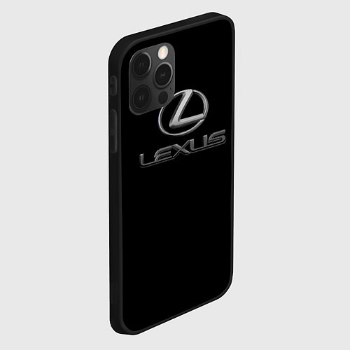 Чехол iPhone 12 Pro Max Lexus brend sport / 3D-Черный – фото 2