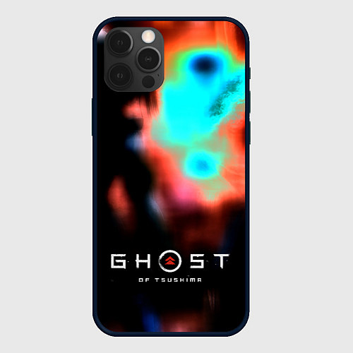 Чехол iPhone 12 Pro Max Ghost of Tsushima ninja / 3D-Черный – фото 1