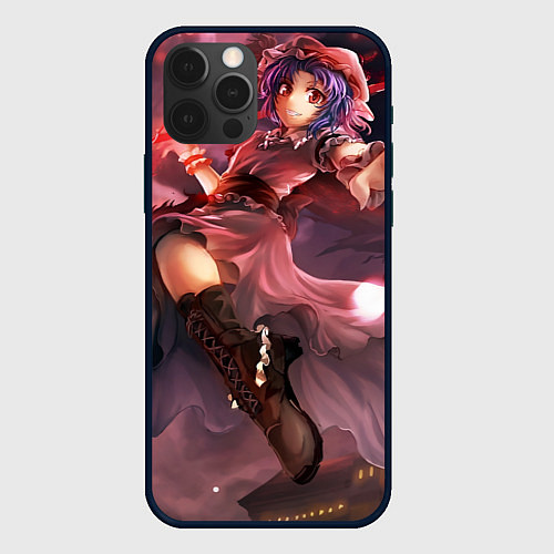 Чехол iPhone 12 Pro Max Touhou Project Remilia / 3D-Черный – фото 1