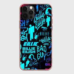 Чехол iPhone 12 Pro Max Billie Eilish neon pattern