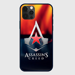 Чехол для iPhone 12 Pro Max Assassins Creed ussr, цвет: 3D-черный