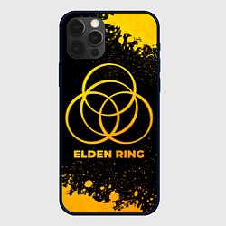 Чехол для iPhone 12 Pro Max Elden Ring - gold gradient, цвет: 3D-черный