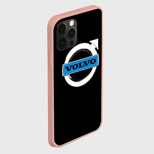 Чехол iPhone 12 Pro Max Volvo sport car / 3D-Светло-розовый – фото 2