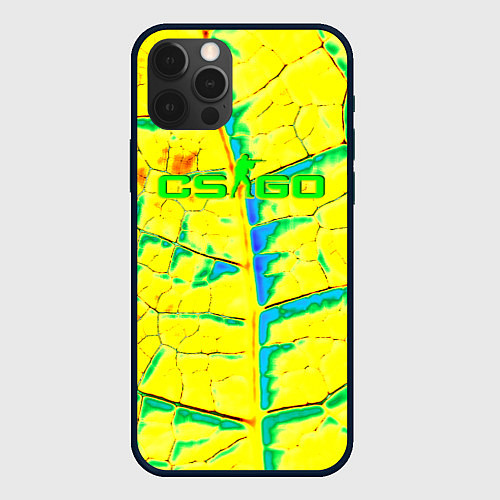 Чехол iPhone 12 Pro Max Cs go cracks skin / 3D-Черный – фото 1