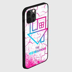 Чехол для iPhone 12 Pro Max The Neighbourhood neon gradient style, цвет: 3D-черный — фото 2