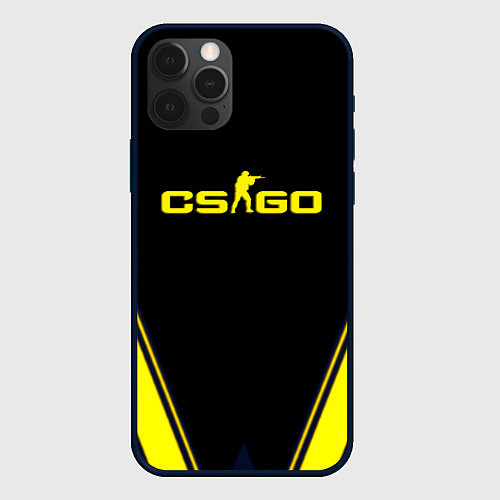 Чехол iPhone 12 Pro Max Cs go sport geometry / 3D-Черный – фото 1