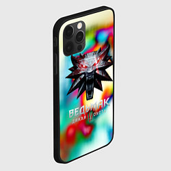 Чехол для iPhone 12 Pro Max Ведьмак школа волка, цвет: 3D-черный — фото 2