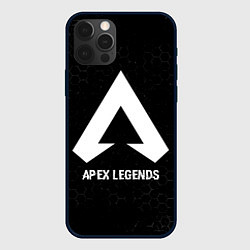 Чехол для iPhone 12 Pro Max Apex Legends glitch на темном фоне, цвет: 3D-черный