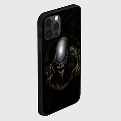 Чехол для iPhone 12 Pro Max Чужой ксеноморф, цвет: 3D-черный — фото 2